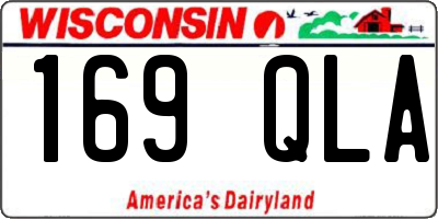 WI license plate 169QLA