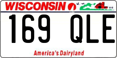 WI license plate 169QLE