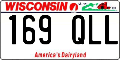 WI license plate 169QLL