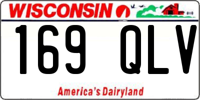WI license plate 169QLV