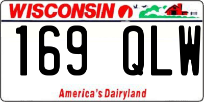 WI license plate 169QLW