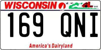 WI license plate 169QNI