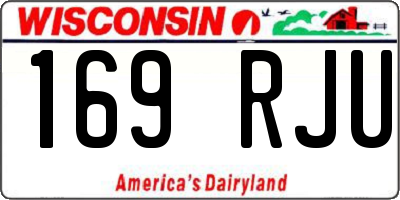 WI license plate 169RJU
