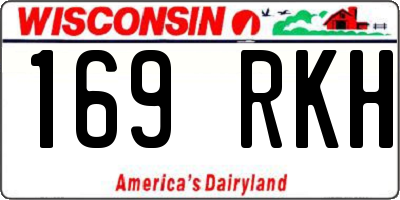 WI license plate 169RKH