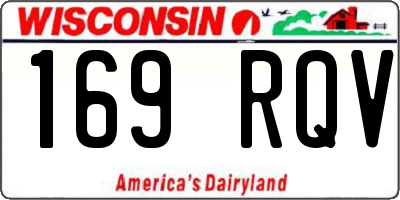 WI license plate 169RQV