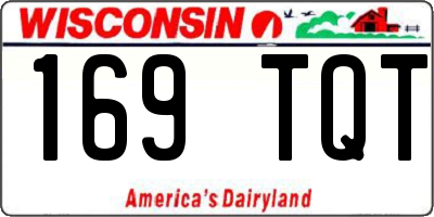 WI license plate 169TQT