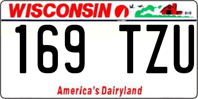 WI license plate 169TZU