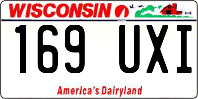 WI license plate 169UXI
