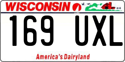 WI license plate 169UXL