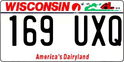 WI license plate 169UXQ