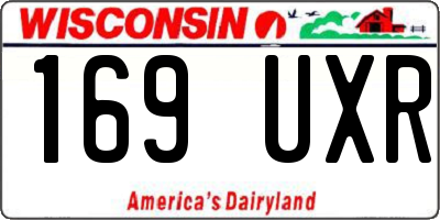 WI license plate 169UXR