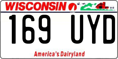 WI license plate 169UYD