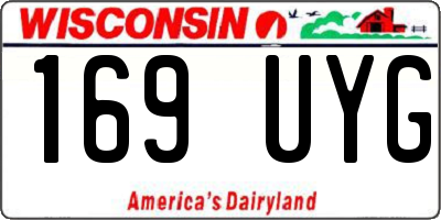 WI license plate 169UYG