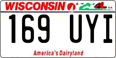 WI license plate 169UYI