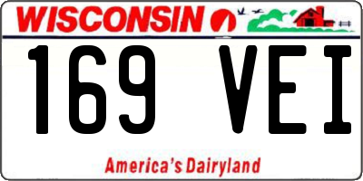 WI license plate 169VEI