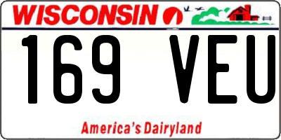 WI license plate 169VEU