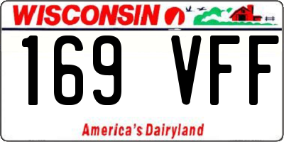 WI license plate 169VFF