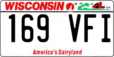 WI license plate 169VFI