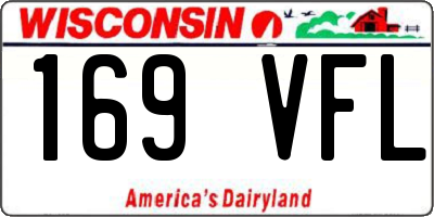 WI license plate 169VFL
