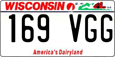 WI license plate 169VGG