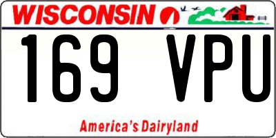 WI license plate 169VPU