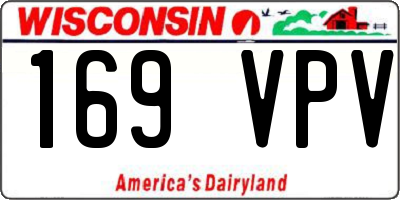 WI license plate 169VPV