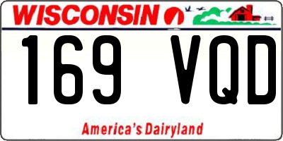 WI license plate 169VQD