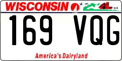 WI license plate 169VQG