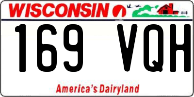 WI license plate 169VQH