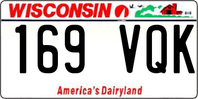 WI license plate 169VQK