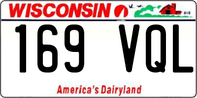 WI license plate 169VQL