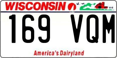 WI license plate 169VQM