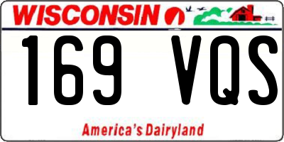 WI license plate 169VQS