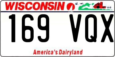 WI license plate 169VQX