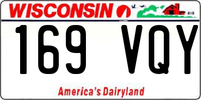 WI license plate 169VQY