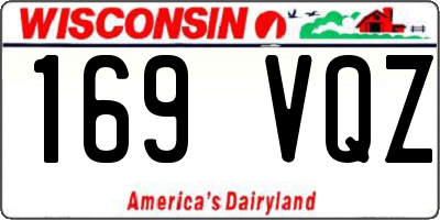 WI license plate 169VQZ