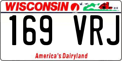 WI license plate 169VRJ