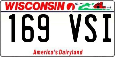 WI license plate 169VSI
