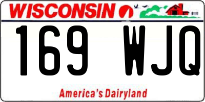 WI license plate 169WJQ
