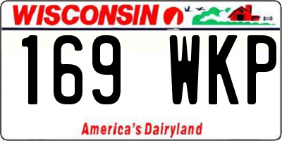WI license plate 169WKP
