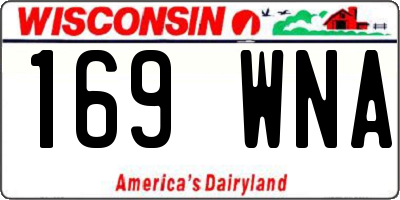 WI license plate 169WNA