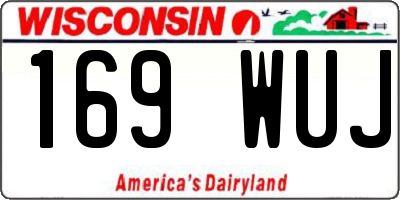 WI license plate 169WUJ