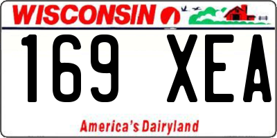 WI license plate 169XEA