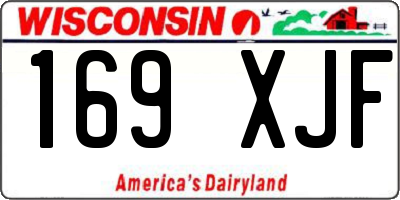 WI license plate 169XJF