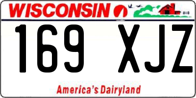 WI license plate 169XJZ