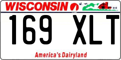 WI license plate 169XLT