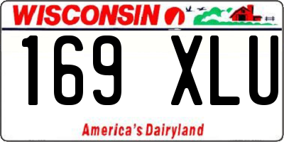 WI license plate 169XLU