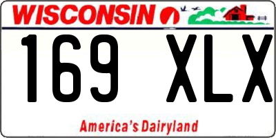 WI license plate 169XLX