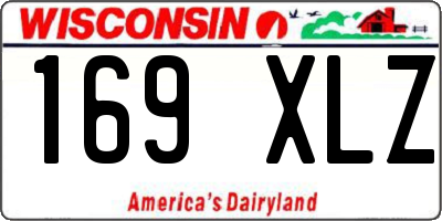 WI license plate 169XLZ