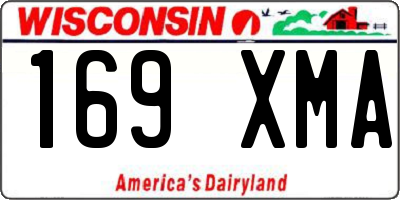 WI license plate 169XMA